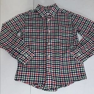 Class Club Boy’s Dressy Holiday Button Up Long Sleeve Shirt Size 6/7